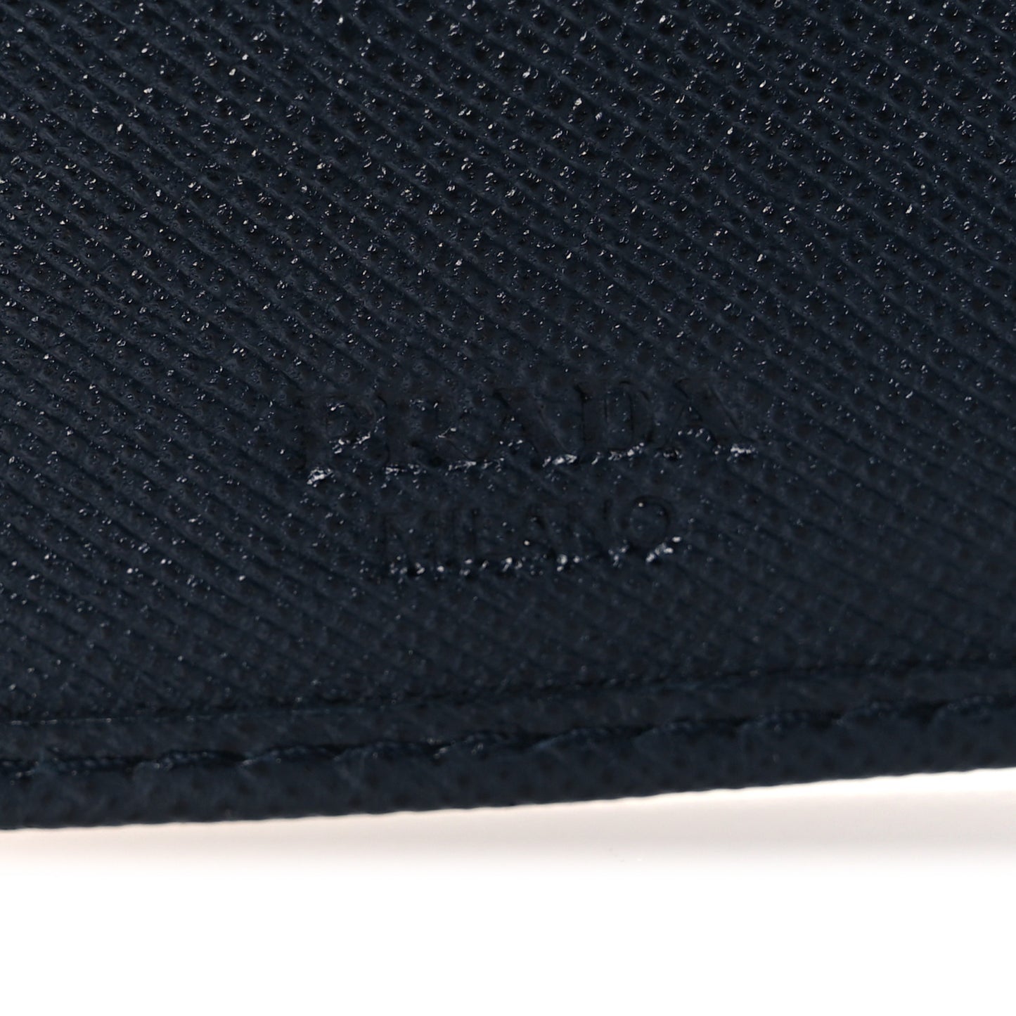 Nylon Saffiano Metal Wallet Royal