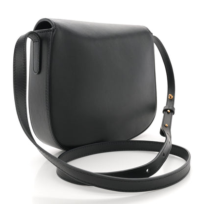 Mansur Gavriel Calfskin Flap Crossbody Bag Black 3 of 9