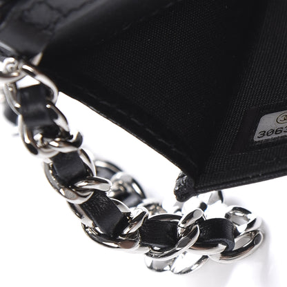 Chanel Caviar Camellia Embossed Chain Belt Bag Black 11 of 12