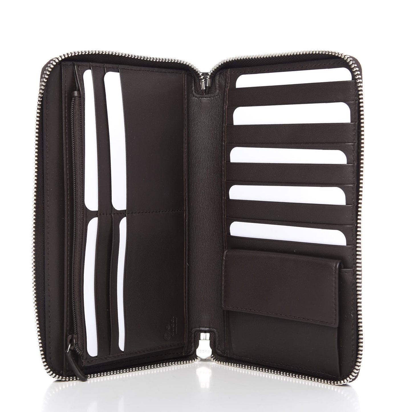 Microguccissima Large Zip Around Organizer Wallet Testa di Moro