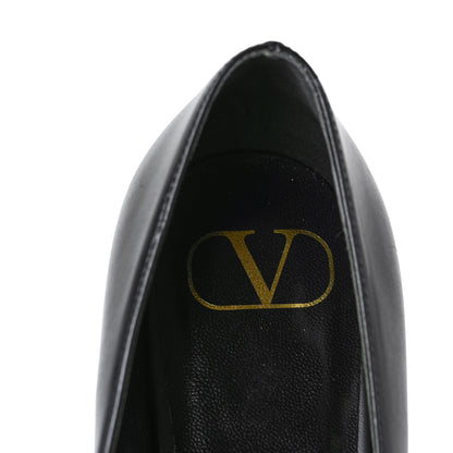 Valentino Garavani Nappa Vlogo Flats 37 Black 7 of 8