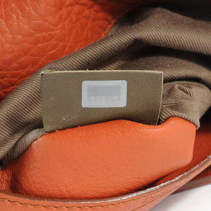 Chloe Calfskin Medium Marcie Round Crossbody Bag Whiskey 10 of 10
