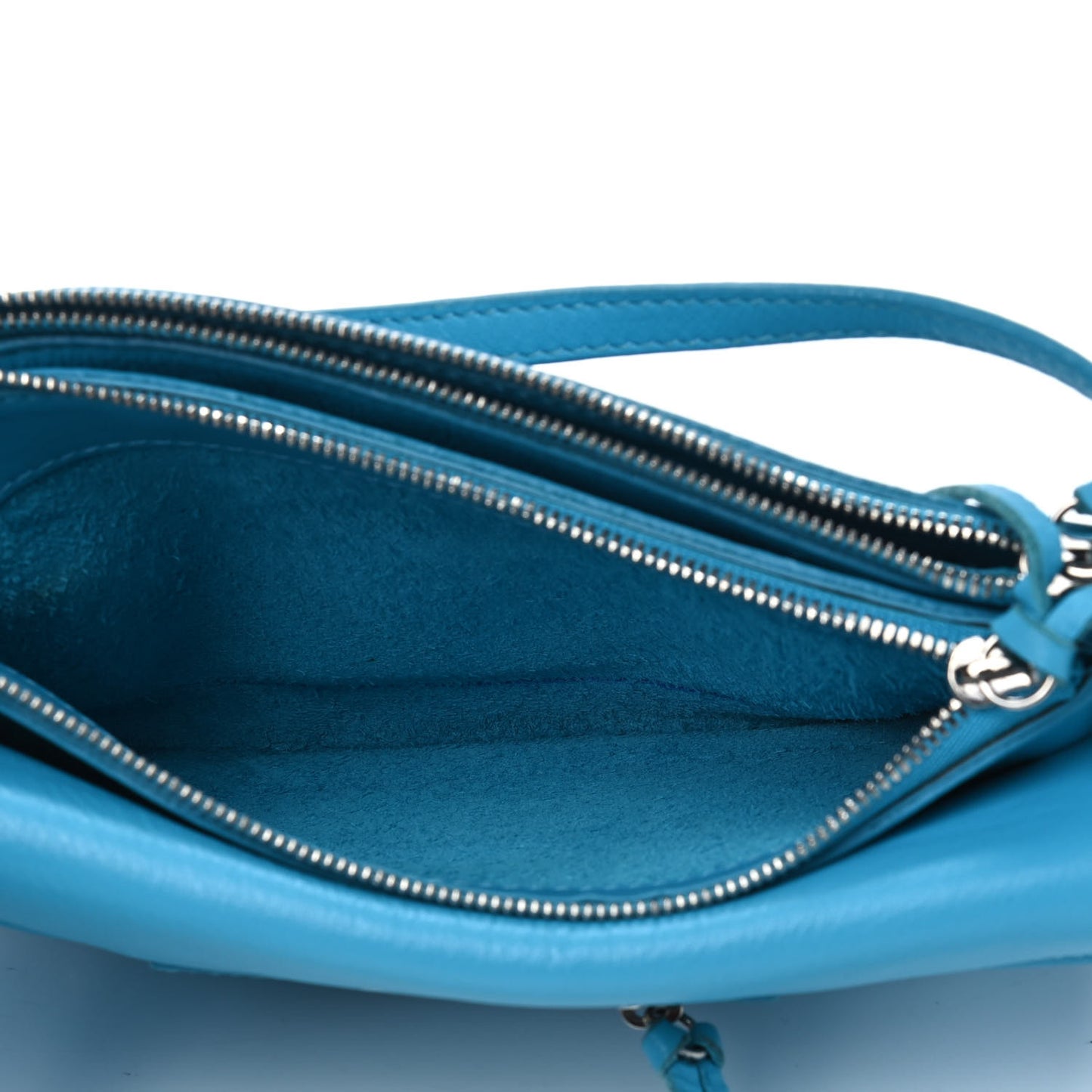 Supple Calfskin Papier Sight Clutch Caraibes