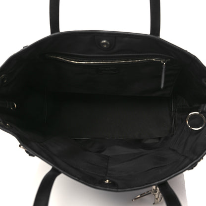 Christian Dior Coated Canvas Cannage Medium Panarea Tote Black 5 of 6