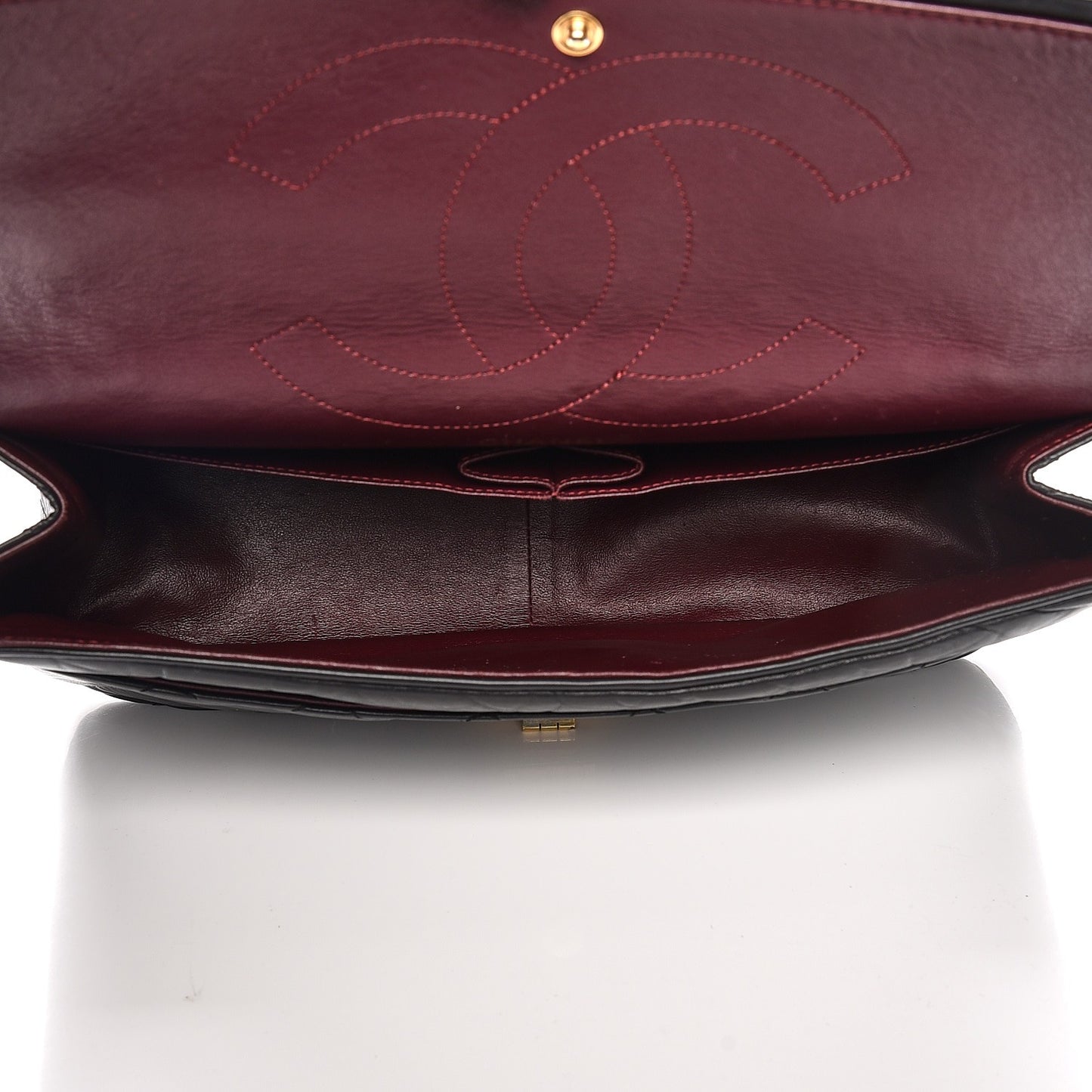Aged Calfskin Quilted 2.55 Reissue 227 Flap Black