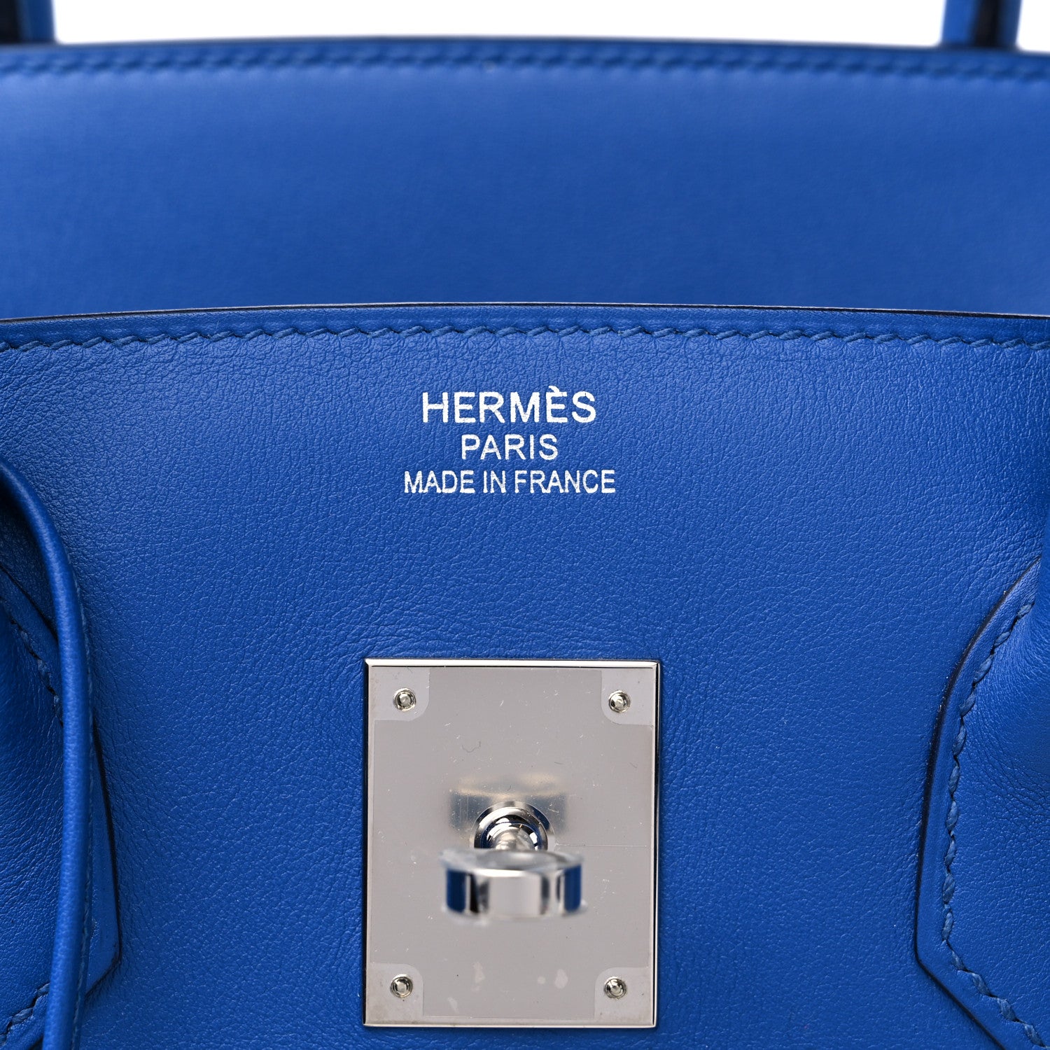 Hermes Swift Twill H Fray Fray Birkin 35 Bleu Saphir Ecru 6 of 11