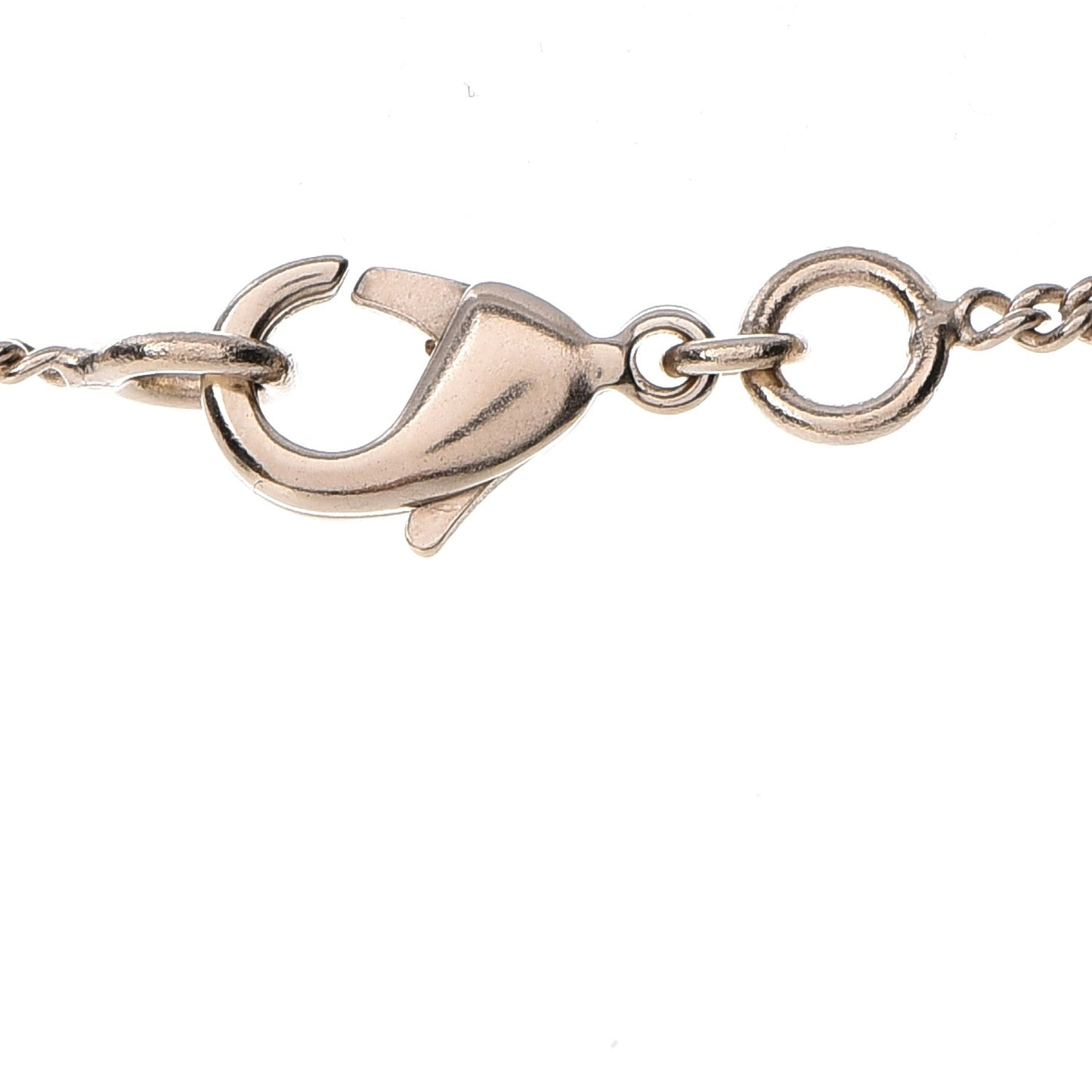 Crystal CC Alligator Necklace Gold