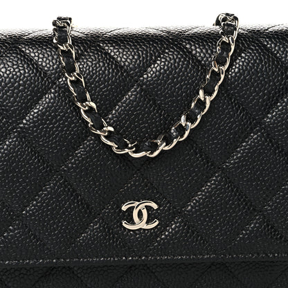 Chanel Caviar Quilted Wallet on Chain WOC Black 9 of 11