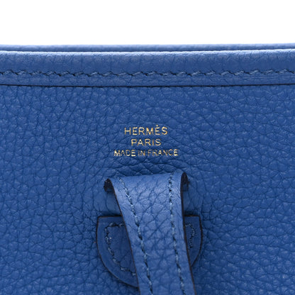 Hermes Taurillon Maurice Evelyne TPM Bleu France 6 of 11