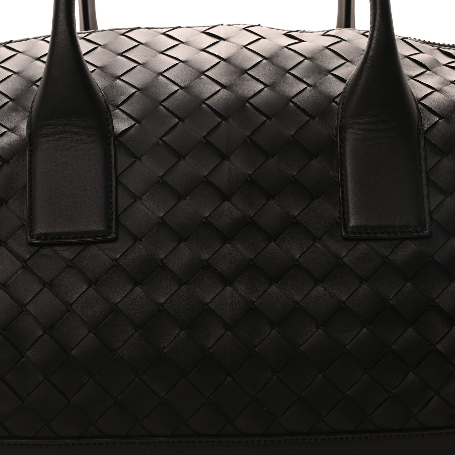 Nappa Intrecciato Travel Duffel Bag Black