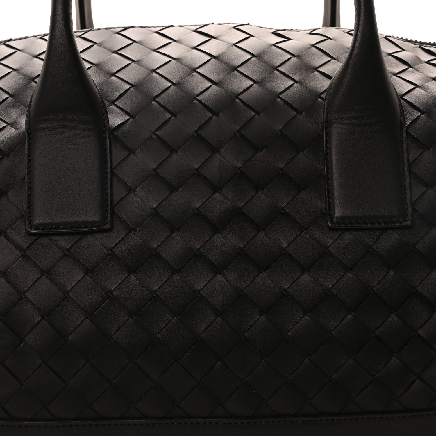 Bottega Veneta Nappa Intrecciato Travel Duffel Bag Black 8 of 10
