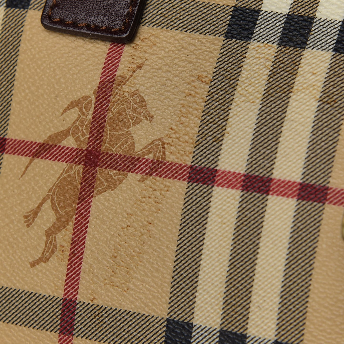 Haymarket Check Satchel Dark Tan