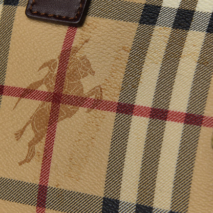 Burberry Haymarket Check Satchel Dark Tan 11 of 13