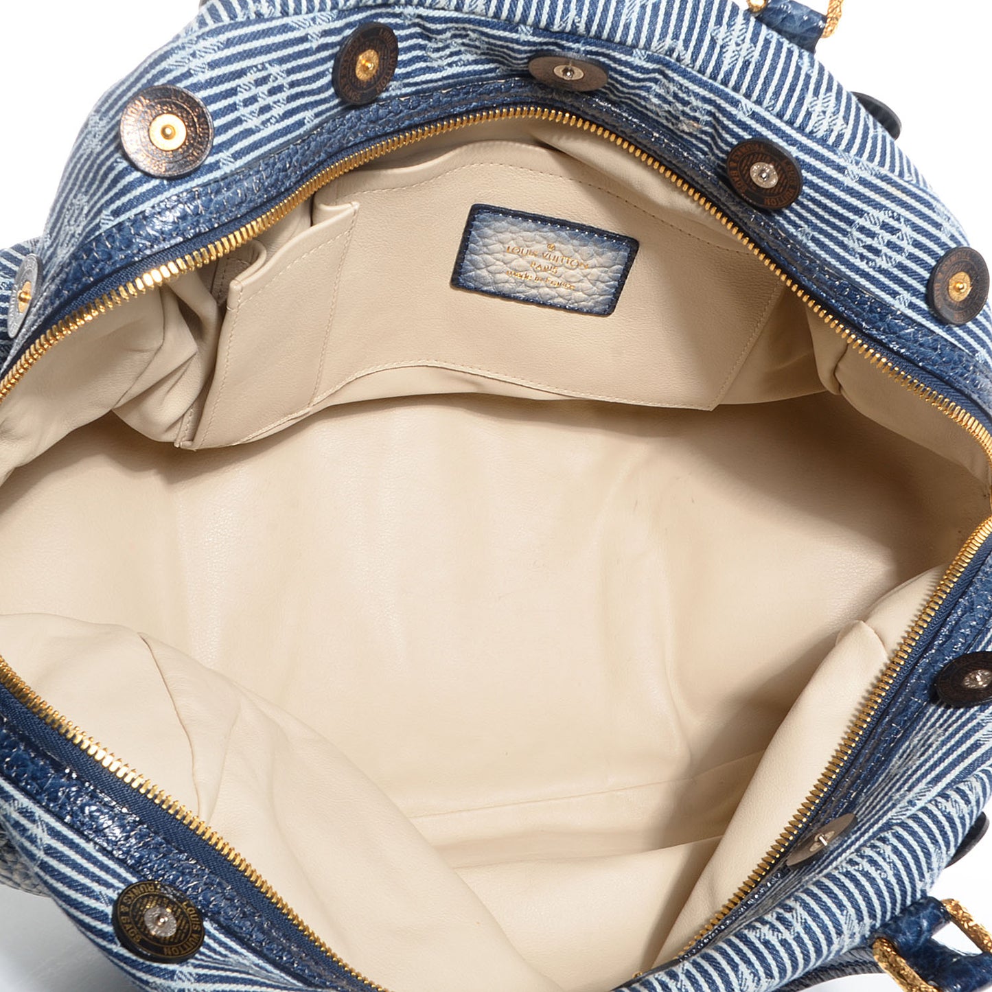 Denim Polka Dot Trunks and Bags Bowly