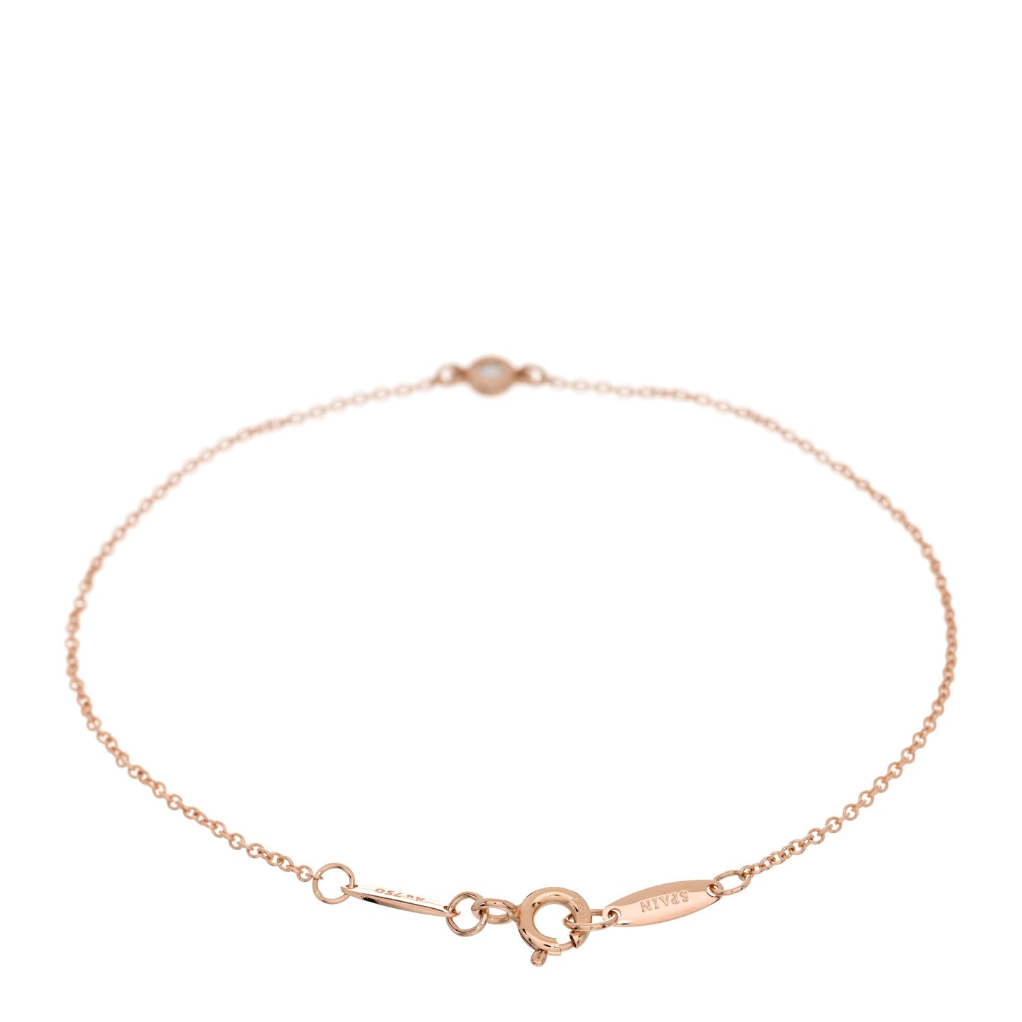 18K Rose Gold Diamond .03ct Elsa Peretti Diamonds by the Yard Bracelet