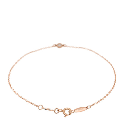 Tiffany 18K Rose Gold Diamond .03ct Elsa Peretti Diamonds by the Yard Bracelet 2 of 4