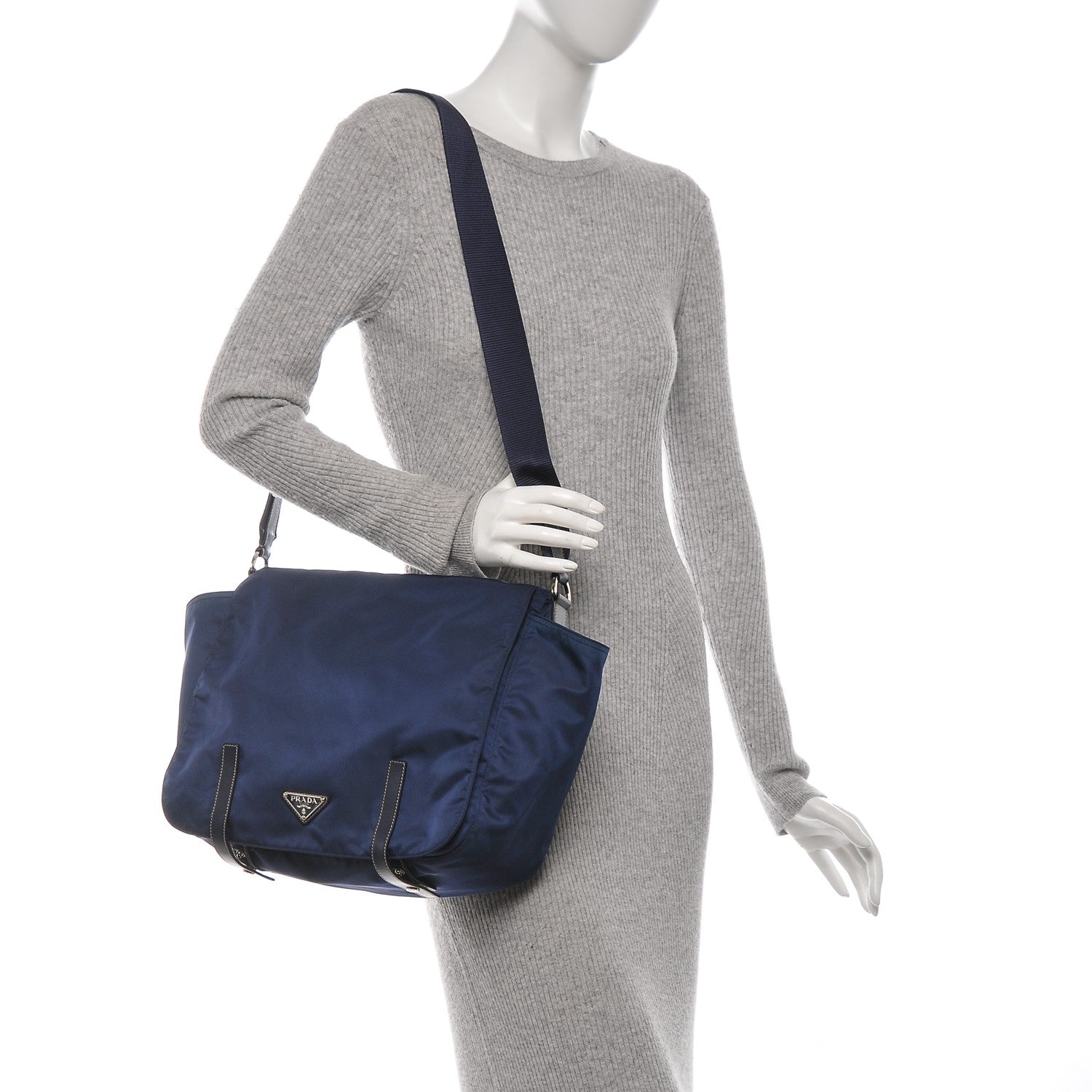 Prada Nylon Vela Messenger Bag Baltico 2 of 7