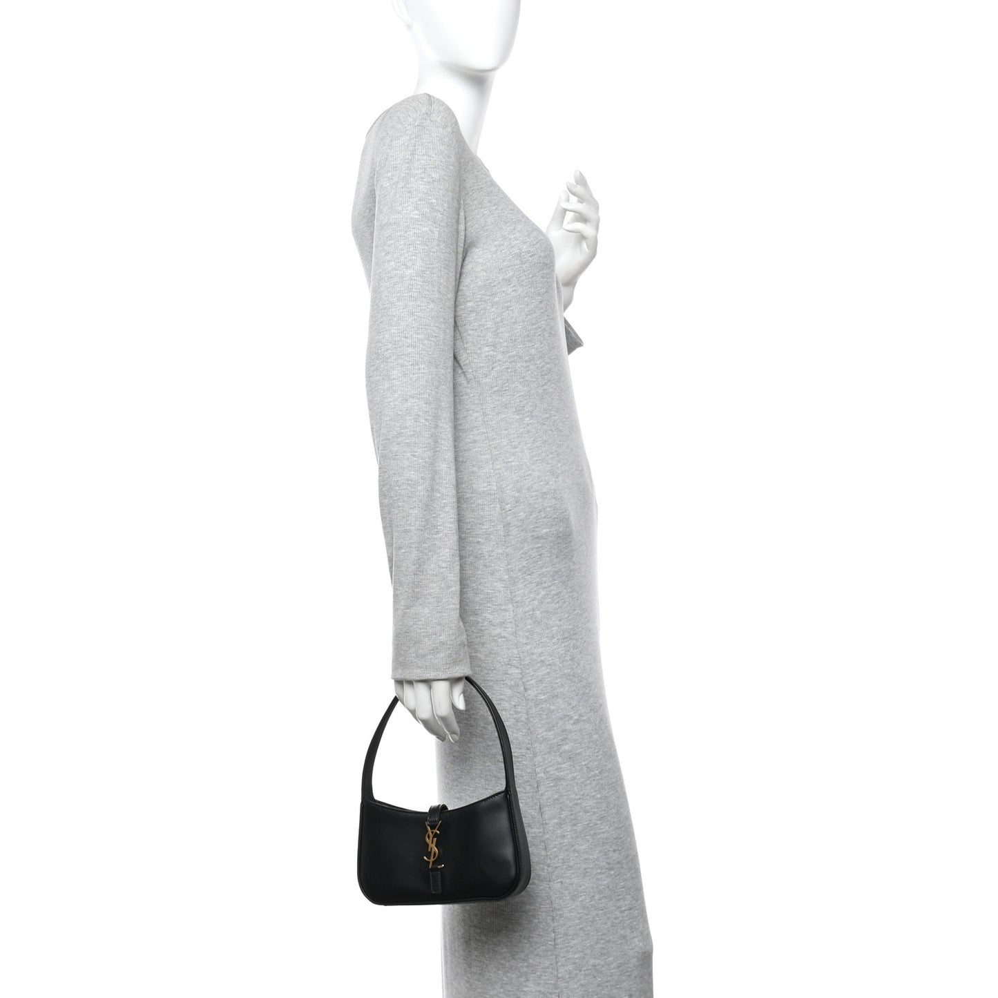 Smooth Calfskin Le 5 A 7 Mini Hobo Black