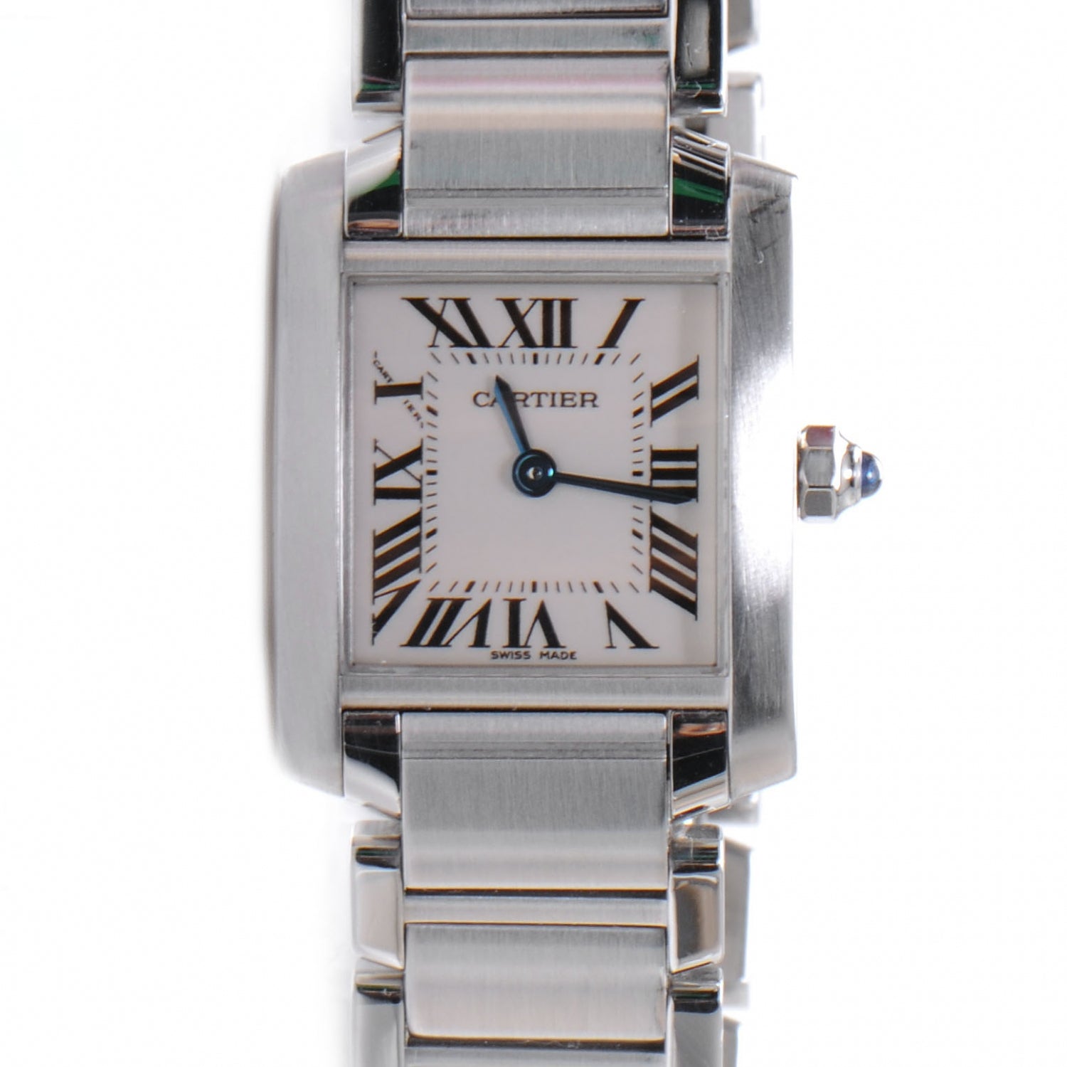 Cartier Stainless Steel 20mm Tank Francaise Quartz Watch 1 of 5