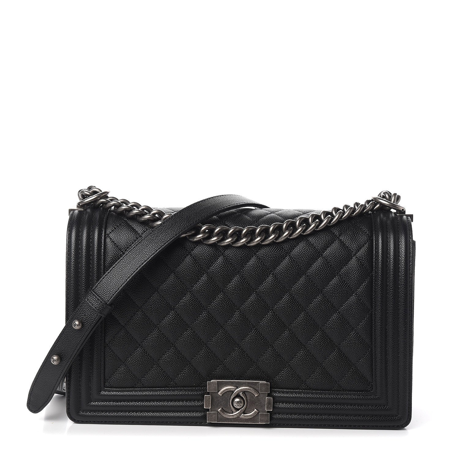 Chanel Caviar Quilted New Medium Boy Flap Black 1 of 9