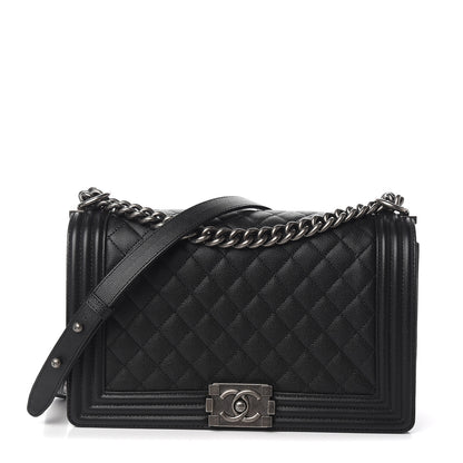 Chanel Caviar Quilted New Medium Boy Flap Black 1 of 9
