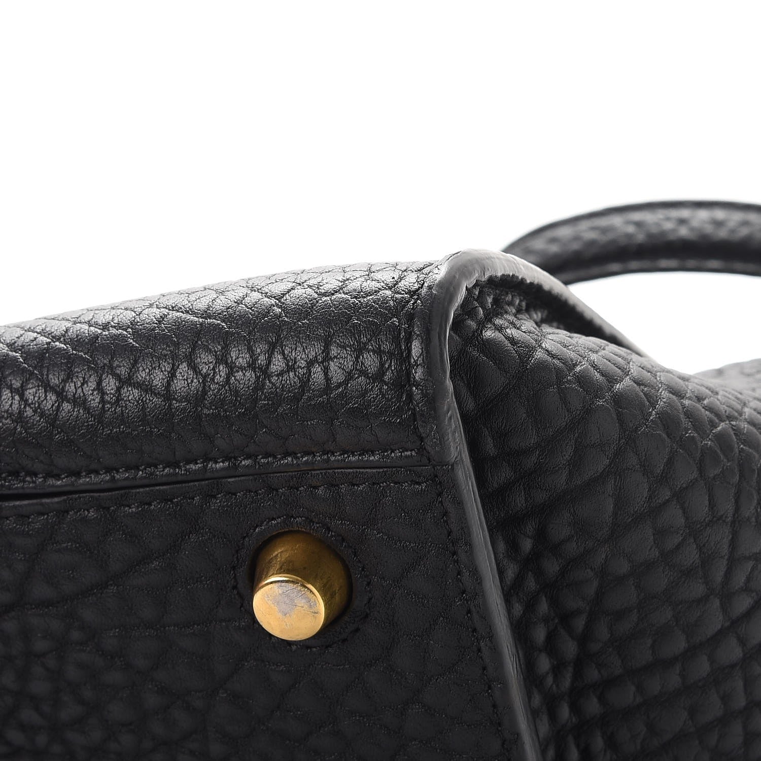 Celine Bullhide Calfskin Medium Ring Bag Black 8 of 9