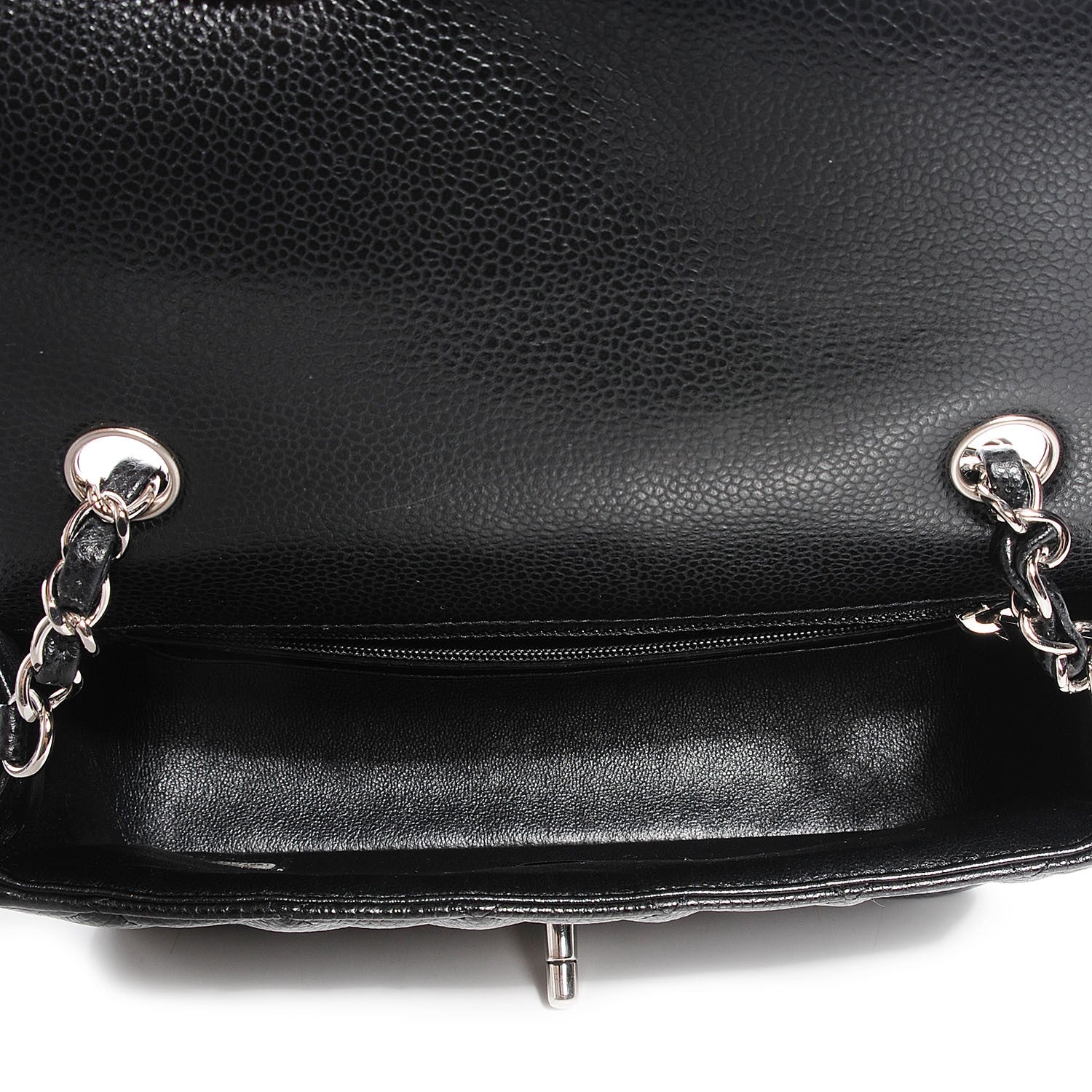 Chanel Caviar Quilted Mini Rectangular Flap Black 9 of 9