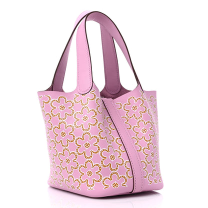 Hermes Swift Micro Lucky Daisy Picotin Lock Mauve Sylvestre 3 of 8