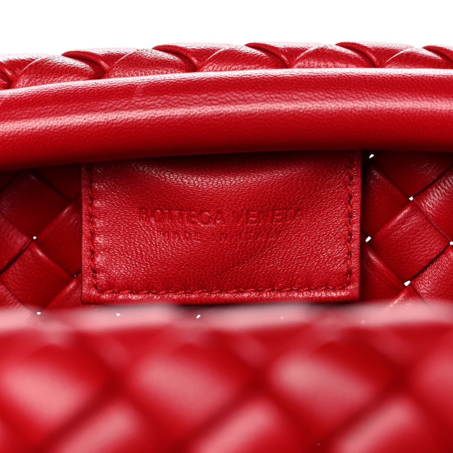 Bottega Veneta Nappa Intrecciato Padded Clutch Red 6 of 8