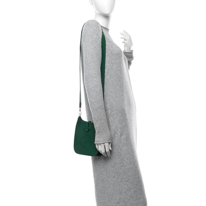 Hermes Taurillon Clemence Evelyne TPM Vert Moyen 2 of 10