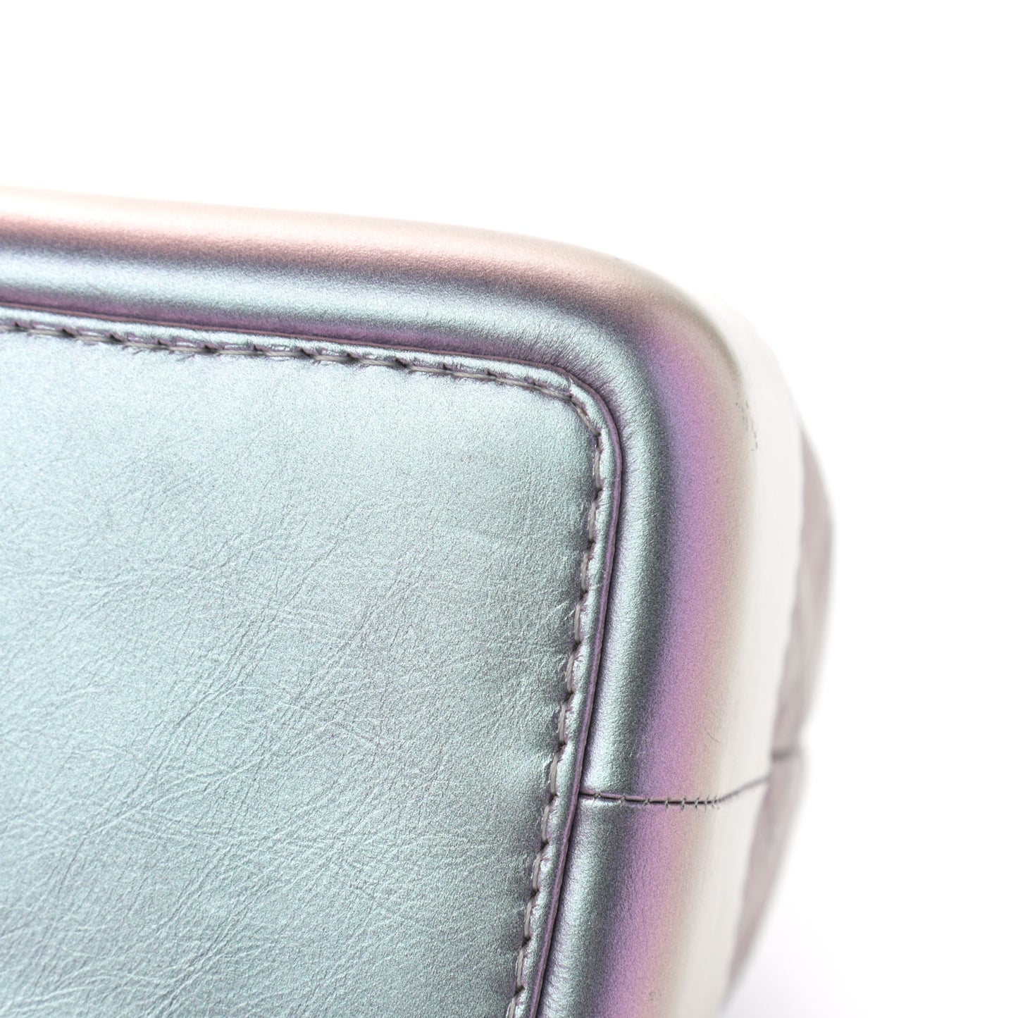Iridescent Lambskin Calfskin Small Quilted Gabrielle Backpack Light Purple