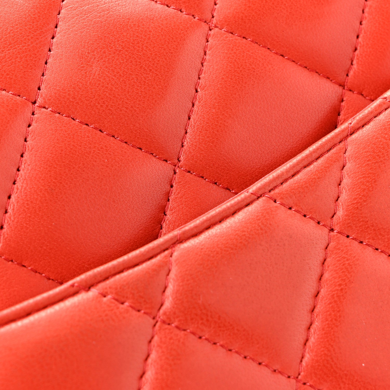 Chanel Lambskin Quilted Maxi Double Flap Red 39 of 43