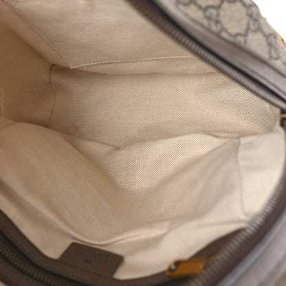Gucci GG Supreme Monogram Calfskin Web Small Ophidia Day Backpack Beige Ebony New Acero 5 of 9