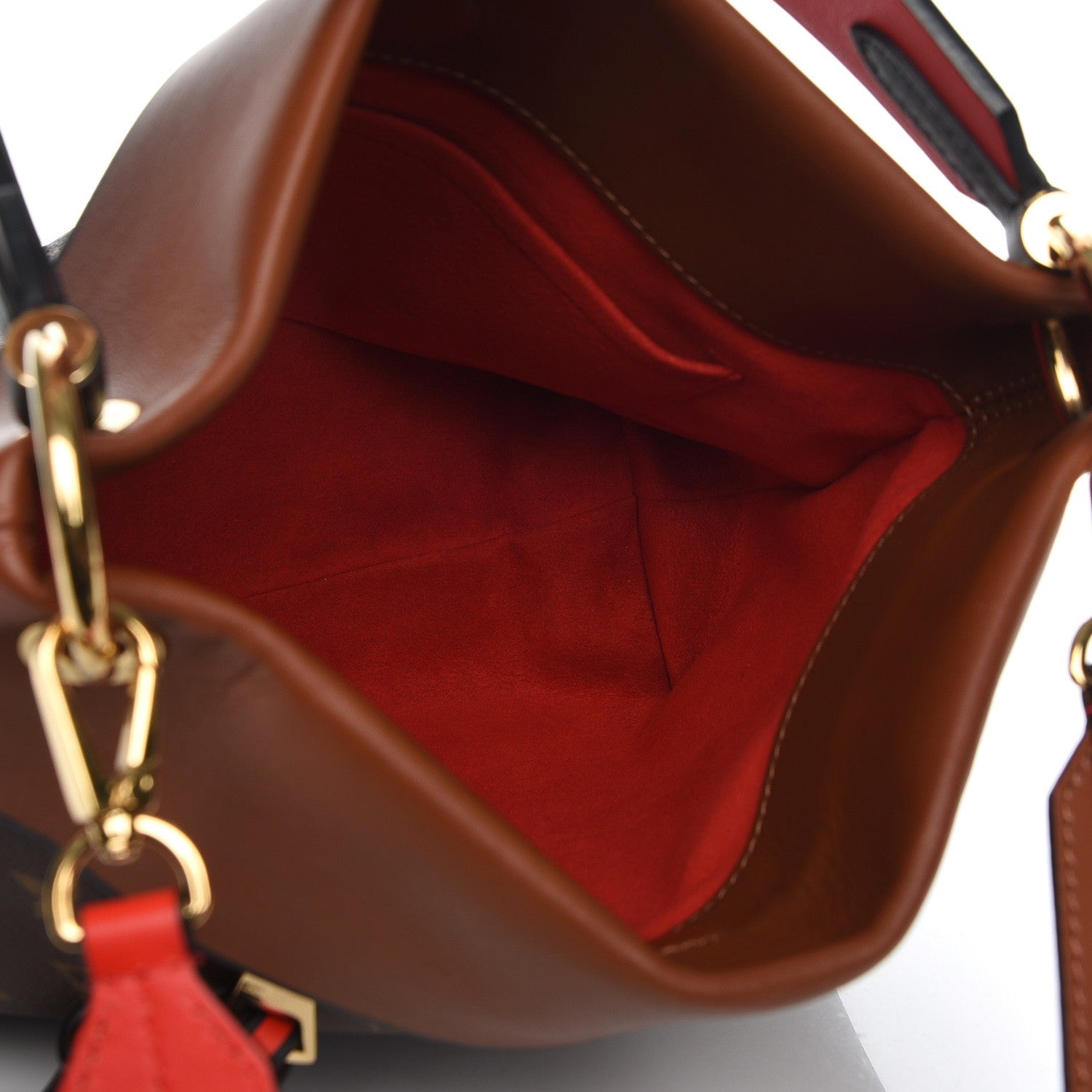 Louis Vuitton Monogram Tuileries Besace Caramel Rouge 5 of 6