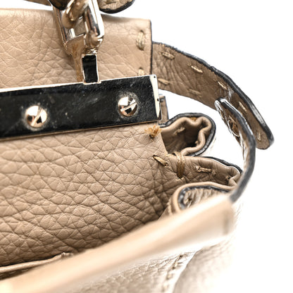 Fendi Cuoio Romano Snakeskin Selleria Mini Peekaboo Iconic Satchel Roccia Corda 12 of 17