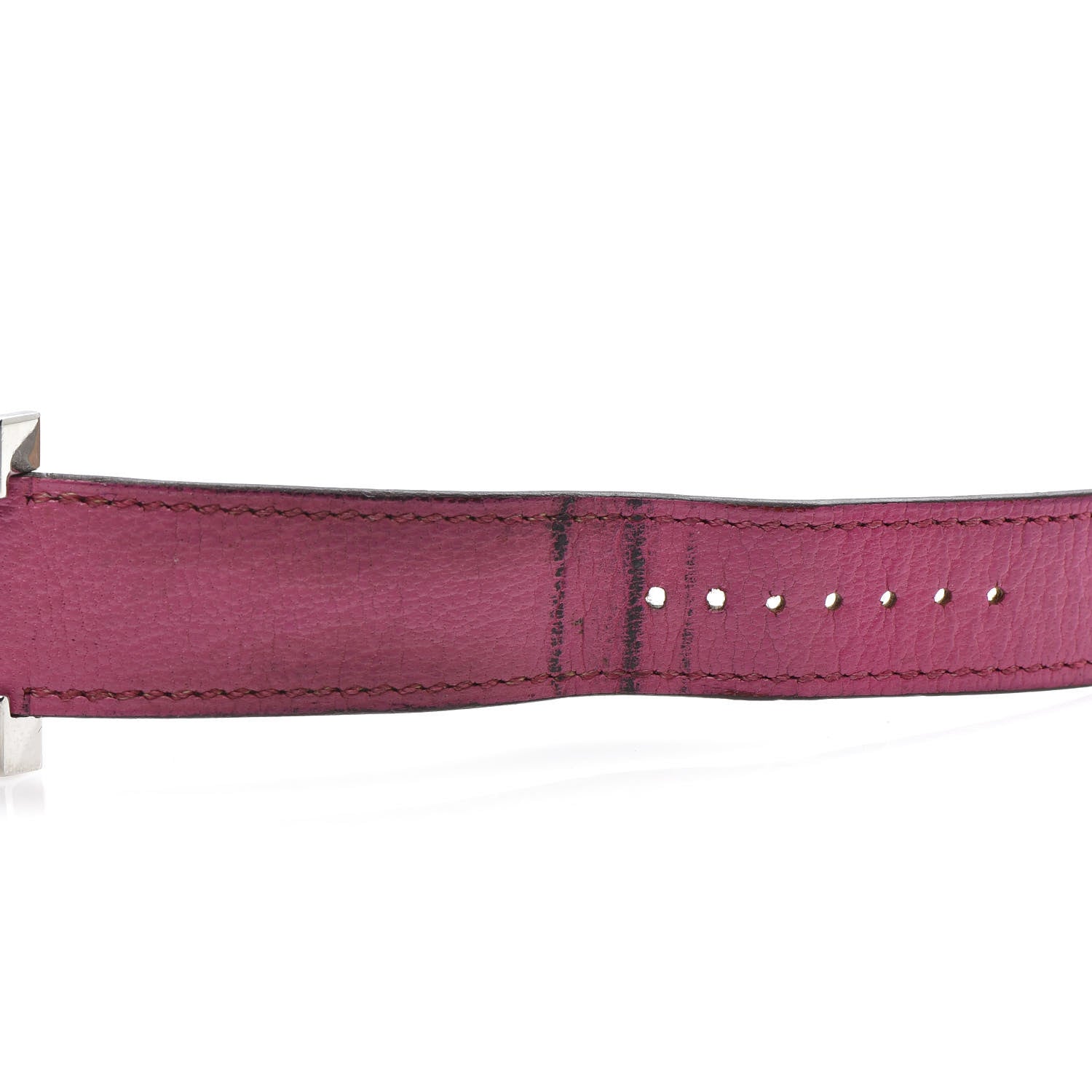 Hermes Stainless Steel Chevre Mysore 26mm Heure H Hour Quartz Watch Rose Tyrien 9 of 9