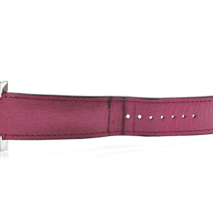 Hermes Stainless Steel Chevre Mysore 26mm Heure H Hour Quartz Watch Rose Tyrien 9 of 9