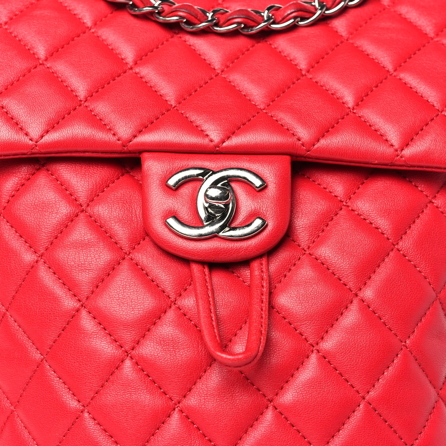 Chanel Lambskin Quilted Small Urban Spirit Backpack Red 8 of 13