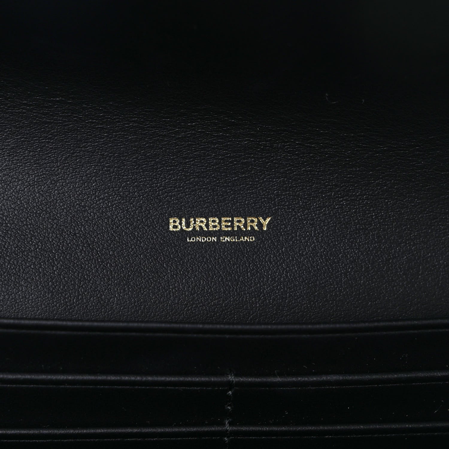 Burberry Calfskin House Check Hannah Wallet with Detachable Strap Black 6 of 8