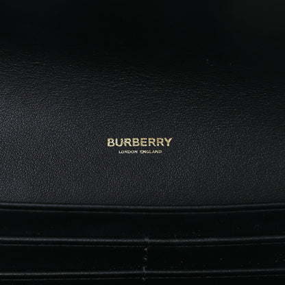 Burberry Calfskin House Check Hannah Wallet with Detachable Strap Black 6 of 8