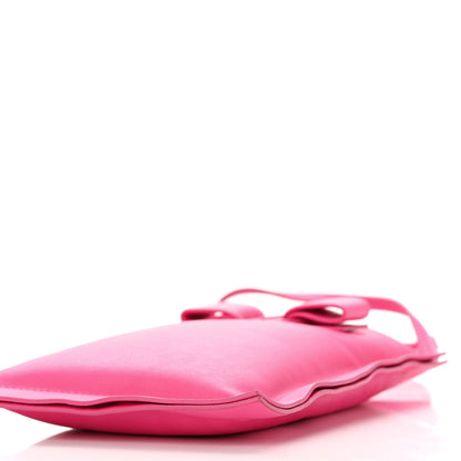 Salvatore Ferragamo Calfskin Viva Bow Phone Pouch Hot Pink 9 of 9