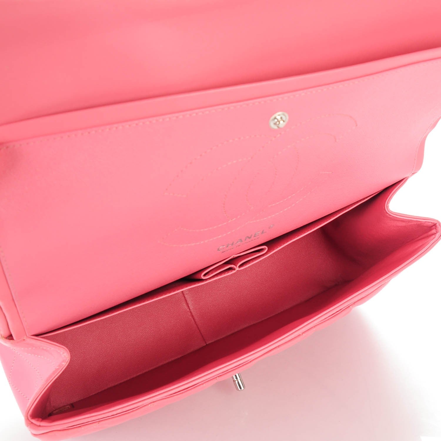 Chanel Lambskin Quilted Jumbo Double Flap Pink 5 of 8