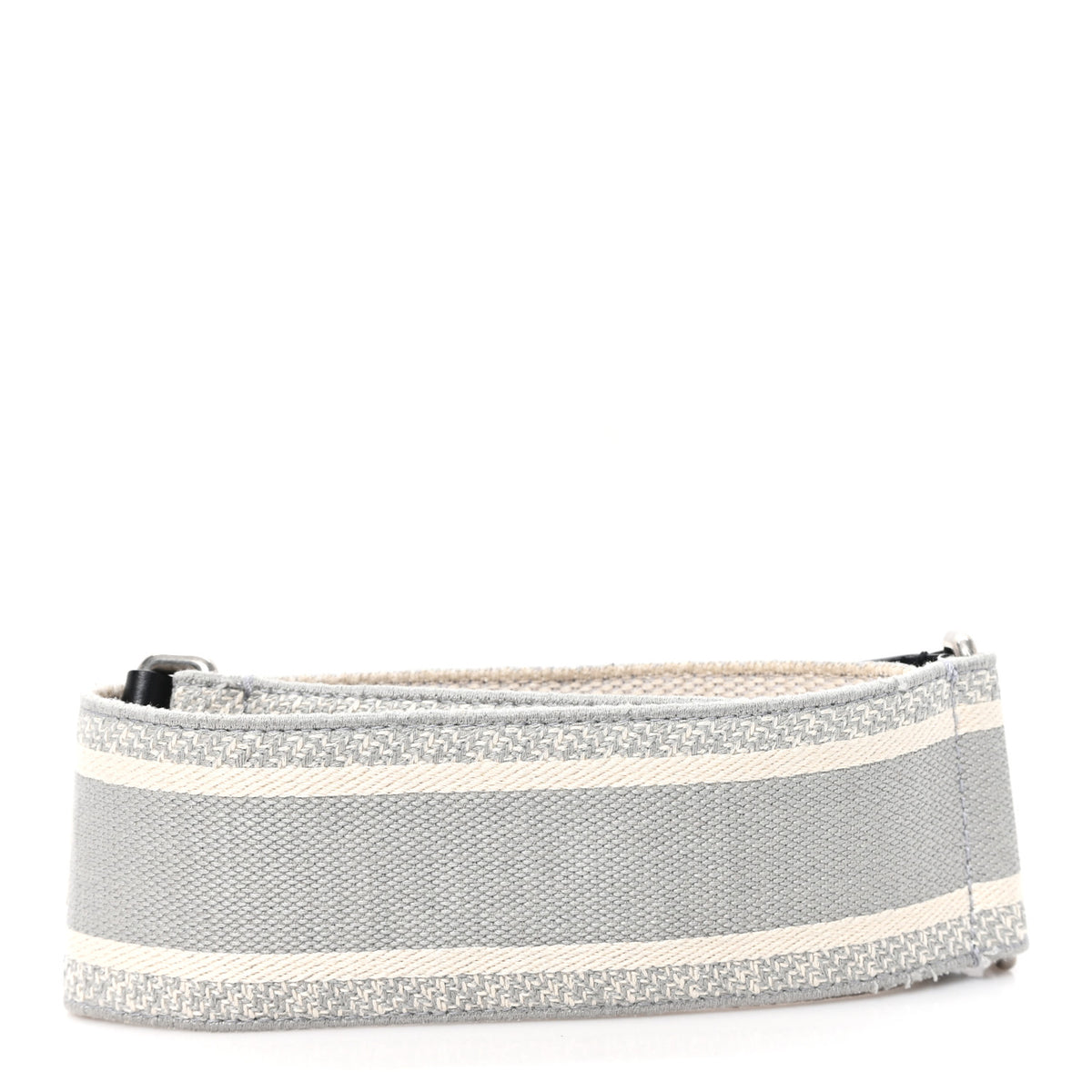 Canvas Embroidered Shoulder Strap Grey