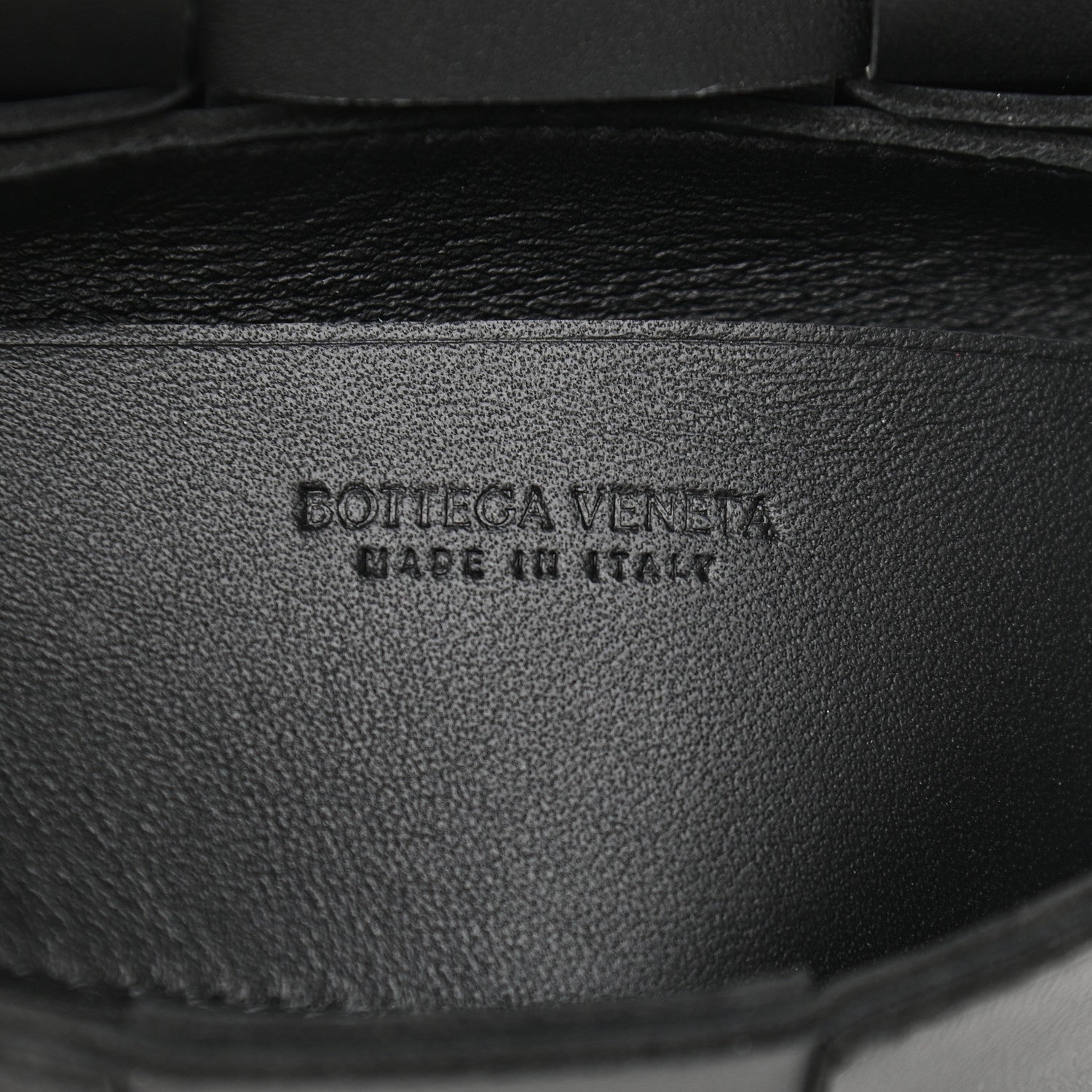 Bottega Veneta Lambskin Maxi Intrecciato Extra Mini Cassette Crossbody Bag Black 5 of 7