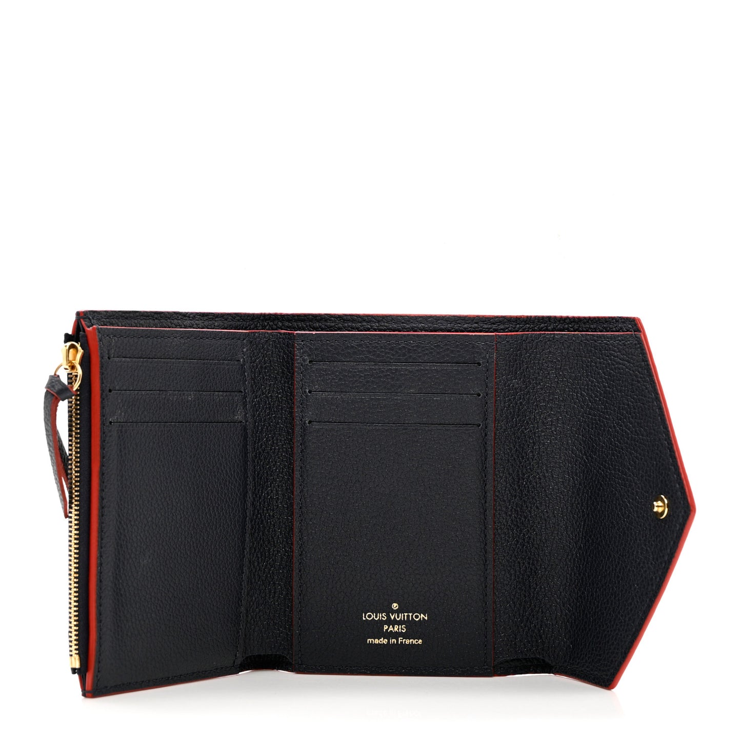 Empreinte Victorine Wallet Marine Rouge