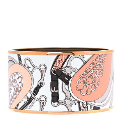 Hermes Enamel Printed Extra Wide Festival des Amazones Bracelet 70 3 of 5