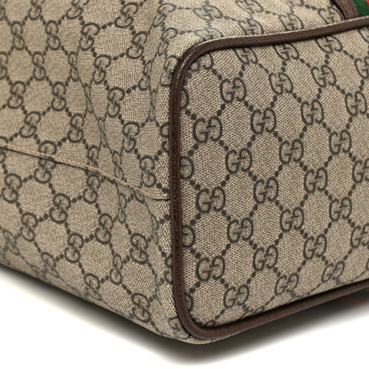 Gucci GG Supreme Monogram Web Neo Vintage Tote Beige New Acero Crop 9 of 15