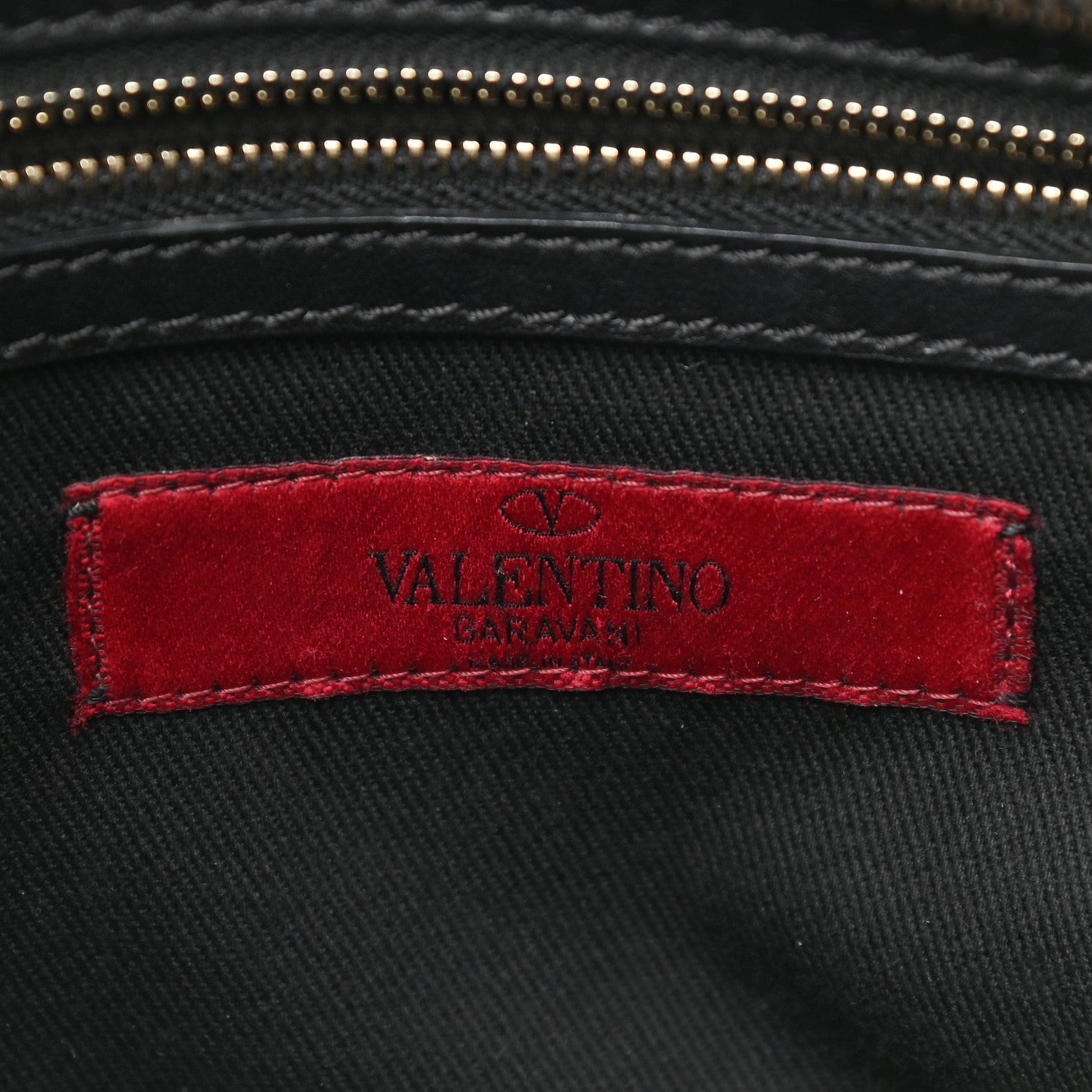 Valentino Garavani Vitello Rockstud Double Handle Tote Black 6 of 16