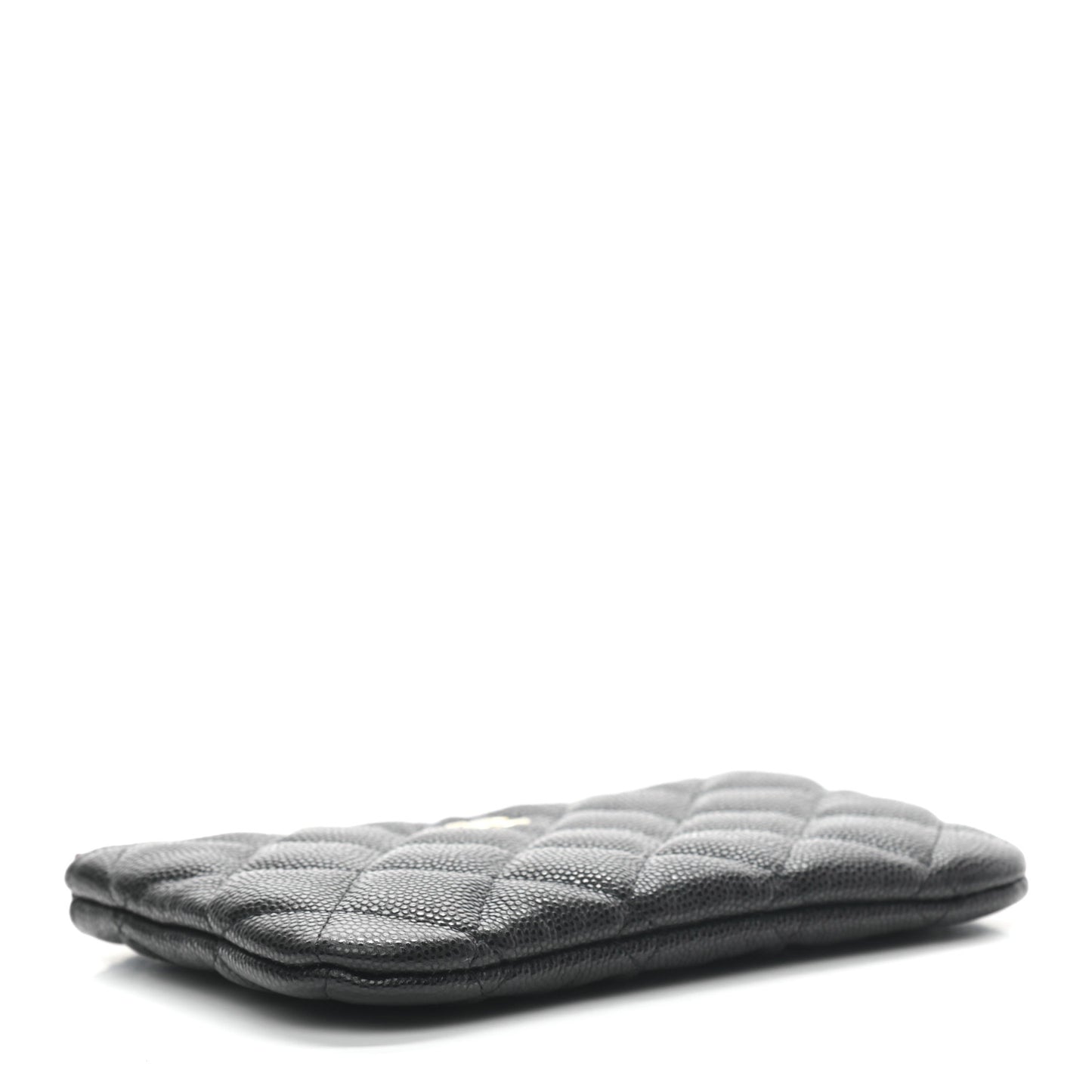 Caviar Quilted Small Cosmetic Case Black