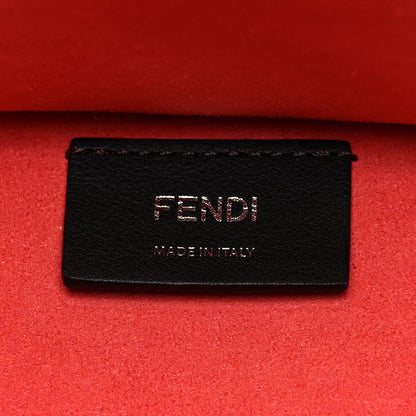Fendi Vitello Cher Plexiglass Logo Debossed Medium Fendi Sunshine Shopper Tote Papavero 6 of 7